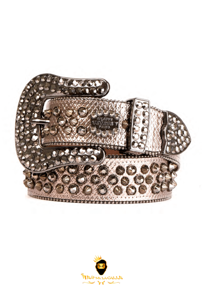 Cinturón Avenue George V París Con Pedrería Brillante Negra