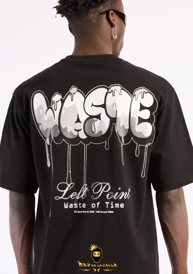 Camiseta Left Point Negra Waste