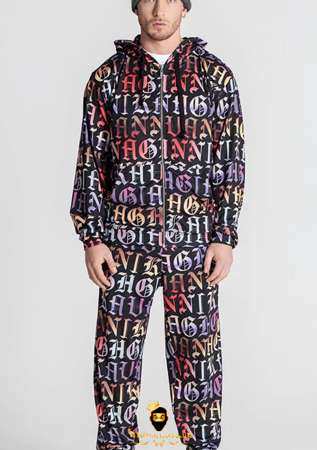 Conjunto Gianni Kavanagh Negro Letras De Colores