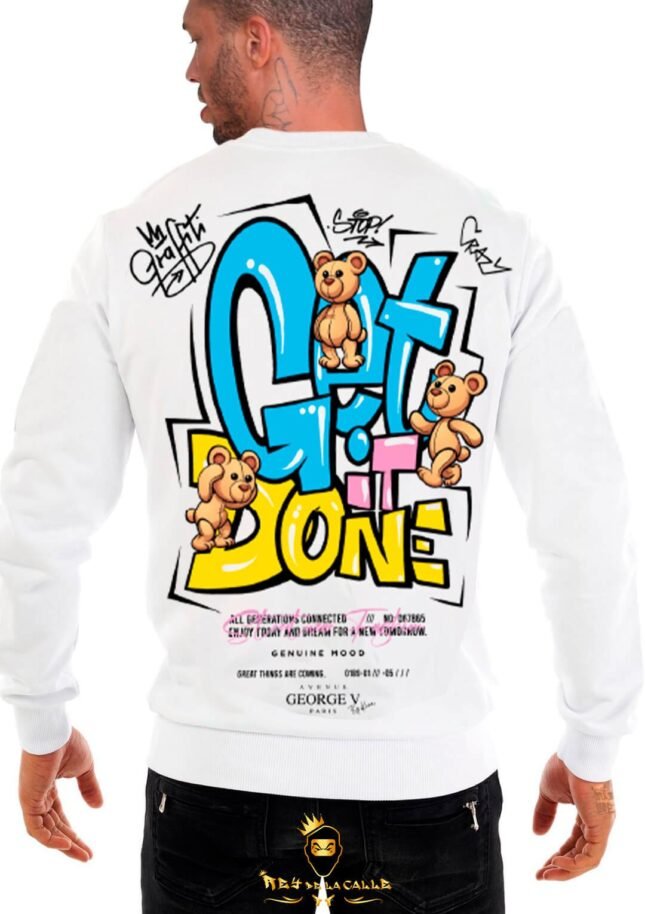 Sudadera Avenue George V París Blanca Get It Done