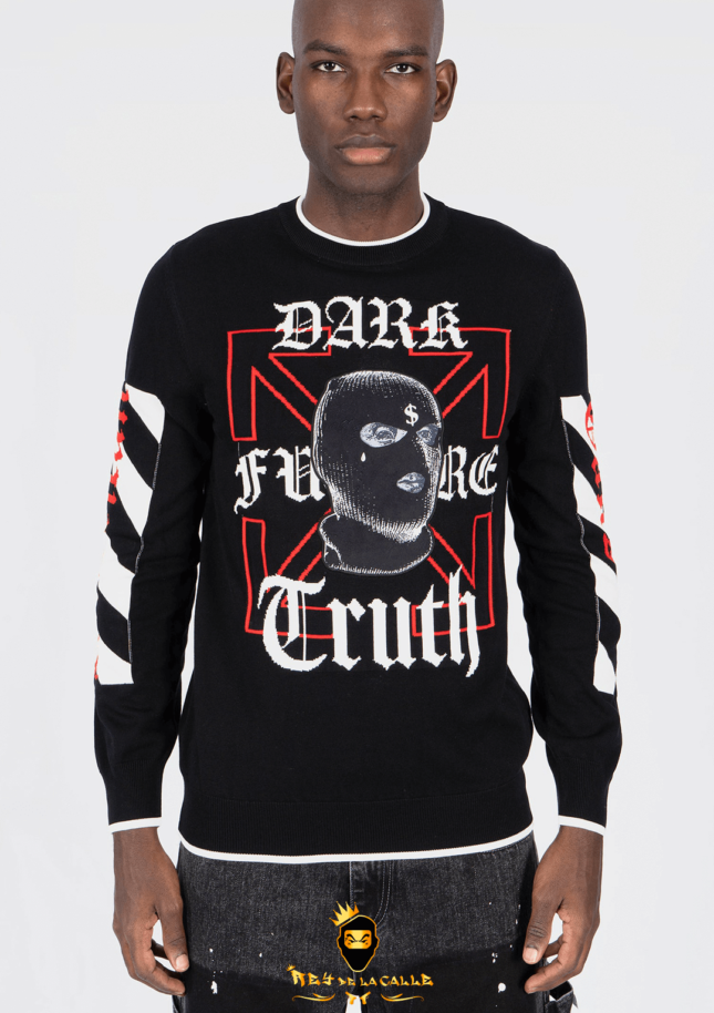 Sudadera Left Point Negra Encapuchado