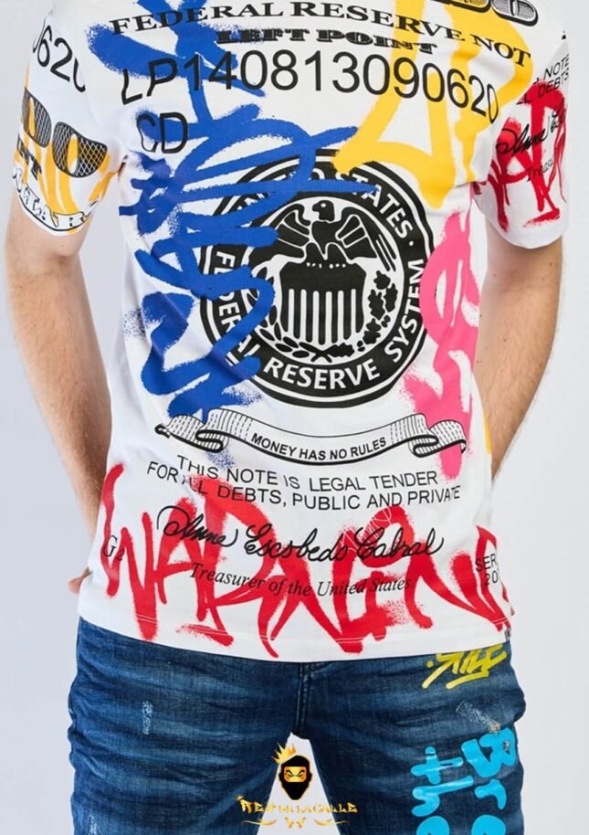 Camiseta Left Point Blanca One Hundred Dollars