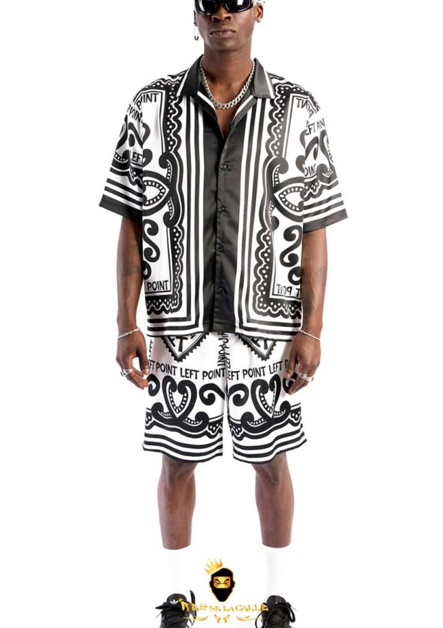 Conjunto Left Point Blanco y Negro