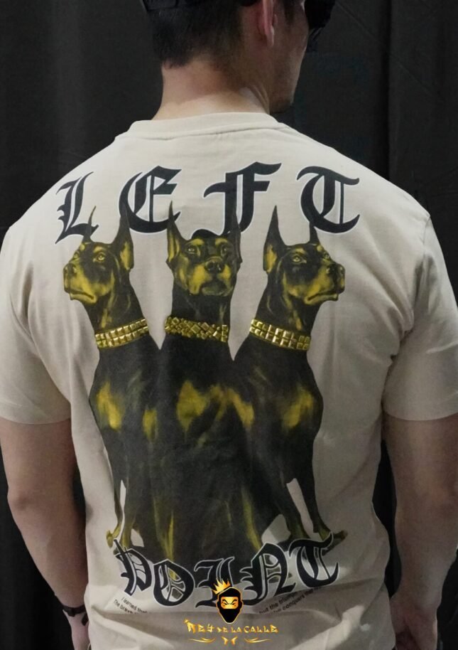 Camiseta Left Point Beige Triple Dobermann