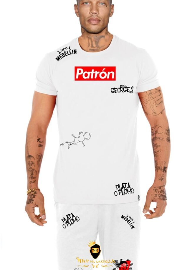 Conjunto Avenue George V Paris Blanco Pedrería Brillante El Patrón